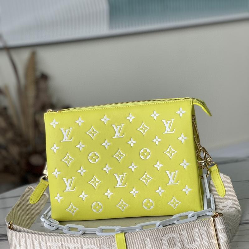 LV Handbags Clutches M20843 fluorescent yellow